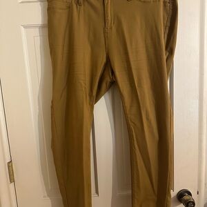 YMI Womens mustard stretch jeans .